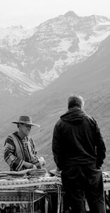 vendedor de lana de alpaca